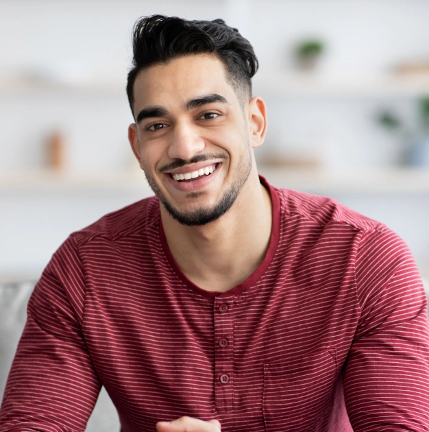 Smiling young man representing preventive dentistry services at Dentistry of Old Town Scottsdale